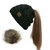  Ponytail Hair Ball Knit Dual-use Cap