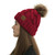  Ponytail Hair Ball Knit Dual-use Cap