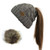 Ponytail Hair Ball Knit Dual-use Cap