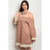 Womens Stripes Floral Plus Size Dress