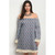 Womens Stripes Floral Plus Size Dress