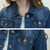 Jean Jacket Bomber Denim Coat Tattered#3