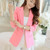 Ladies Solid Formal Outerwear Jacket Feminino