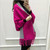 .Cashmere Tassel Batwing Sleeve Scarf Cape