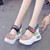 Sandal Rhinestone High Heels Chunky Platform Shoes Woman