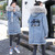 . Women Denim Parka 2019 fur jacket