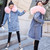 . Women Denim Parka 2019 fur jacket