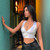 Spring Stretch Slim Colorful Crop 