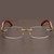 Rimless Wooden Gold Glasses 