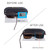  Aluminum Temple Shades Black Glasses for Lady