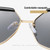 Gradient Irregular Transparent Sun Glasses
