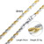 Men Necklace Silver Gold Color No Fade Free Allergic 20inch To 24inch