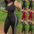 K J Party Sleeveless Side Stripe Rompers Womens Jumpsuits