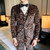 Mens Fashion Leopard Printed 3 Pieces Set 