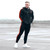 Spring Men Sport Suit Zip Up Hooded Jacket