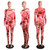 Women Floral Mesh Two Piece Set Top