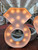 large wooden lighted engagement ring