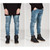 K J designer men's  Denim fashion  stone jeans