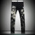 .K J Quality men's  Denim fashion  stone jeans