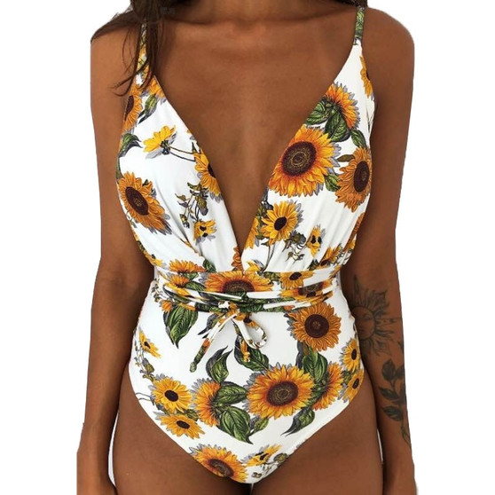 Swimming sunflower swimsuit