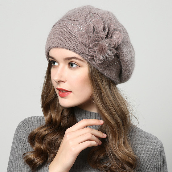 Autumn Winter Fashion Floral Women Berets