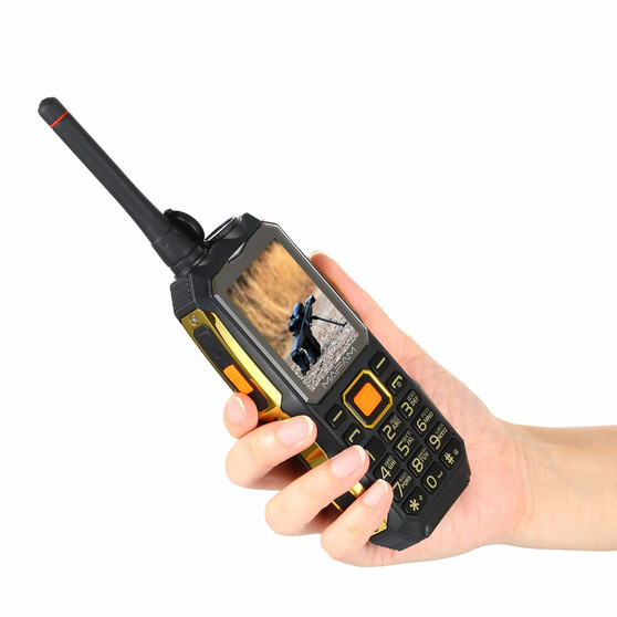 4000mAh Dual SIM Card, UHF Walkie Talkie wireless FM power bank Rugged shockproof mobile phone P156