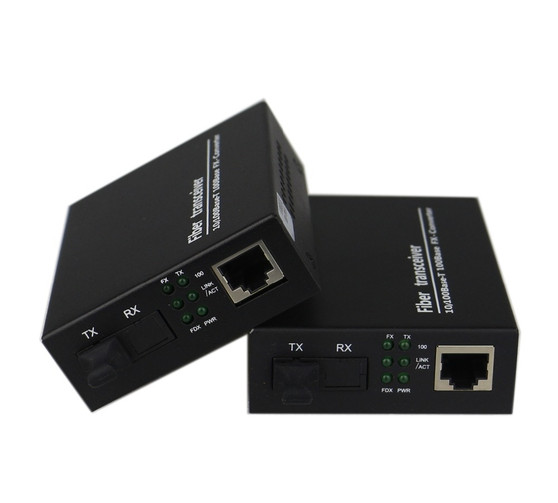 Fiber Optical Communication Equipment 10/100M Media Converter Fast Ethernet fiber optic transceivers 100Mbps SC port 25KM