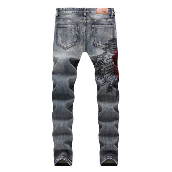 K J Quality men's  Denim fashion  stone. jeans