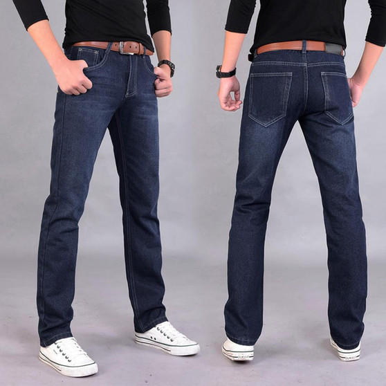 K J Quality men's  Denim fashion  stone jeans-