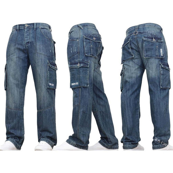 K J Quality men's   fashion  stone jeans