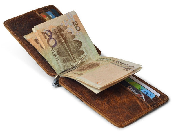 ,Kennyjacks luxurous Genuine men Leather Wallet bifold Coin purse.