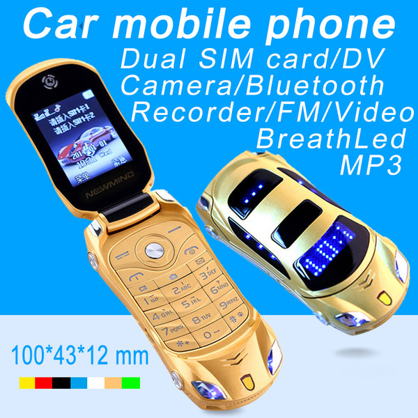  F15 Flip Unlocked MP3 MP4 FM Flashlight Dual SIM Cards 