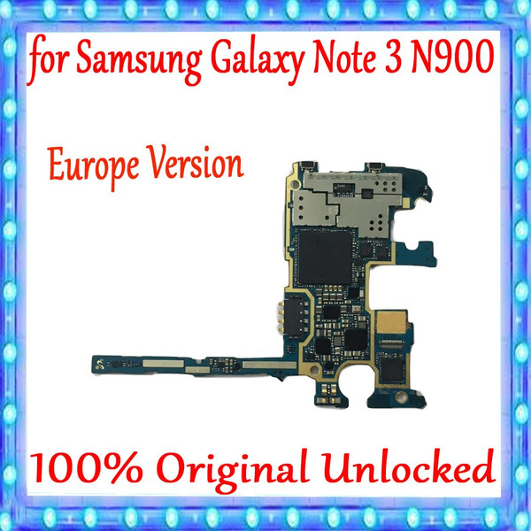 EU Version for Samsung Galaxy Note 3 N900 Motherboard 32GB with Full Chips for Note 3 N900 Mainboard 100% Original unlocked