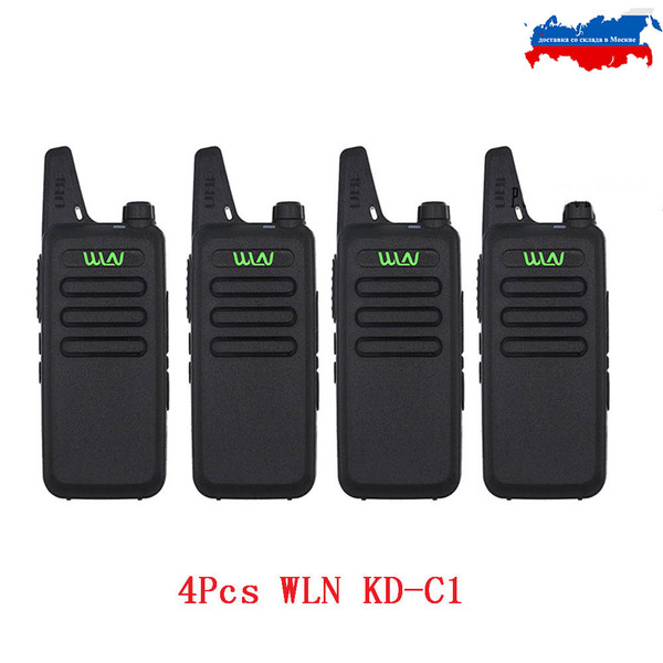 4PCS WLN Mini Walkie Talkie KD-C1 UHF 400-470Mhz  Handheld Two Way Radio Station Communication Transceiver Ham Radio 4PCS WLN Mini Walkie Talkie KD-C1 UHF 400-470Mhz  Handheld Two Way Radio Station Communication Transceiver Ham Radio