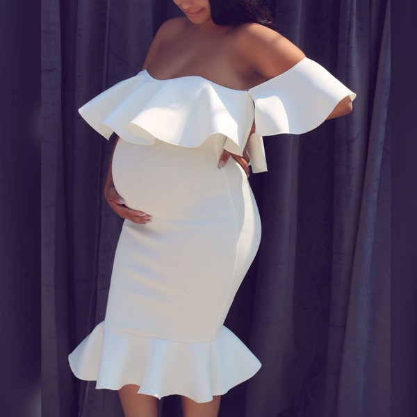 Flounce Maternity Dresses 