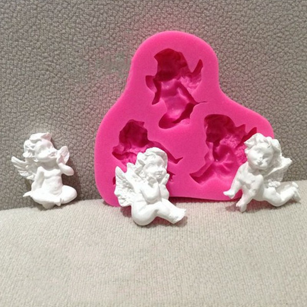 3 Small Angel cake mold