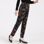 Middle Aged Woman Floral Pant