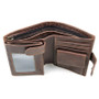 Vintage Men's Short Wallet Men Genuine Leather Clutch Wallets Purses First Layer Real Leather Multi-Card Bit Retro Card Holder