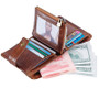 .Kennyjacks luxurous Genuine men Leather Wallet bifold Coin purse.