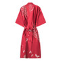 Navy Blue Rayon Women Robe Kimono