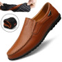 Leather Men's Casual Shoes Luxury Brand