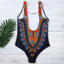 African Printing Bikini Jumpsuits