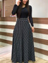 Casual Maxi Dress Bohemian Print 4XL 5XL Plus Size Boho