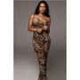 Sexy Leopard Print Snake Skin Dress