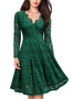 V-neck Lace Women Dress