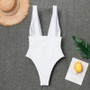 Simple black white Beach Bathing Suit