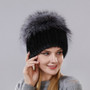 New Style Hot Sale Winter Warm Real Mink Fur Cap For Women