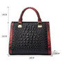 Qiwang Black Leather Handbag