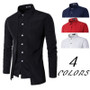 Solid Black Red Shirts for Man clothes