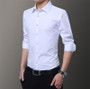 kennyjacks New fashion white shirt men's long sleeve